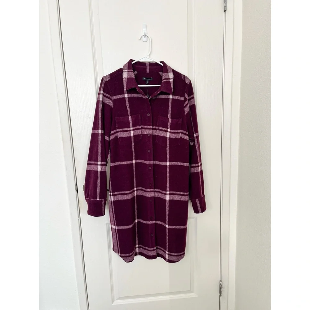 Universal Standard Plaid Flannel Dresss - Picture 4 of 7